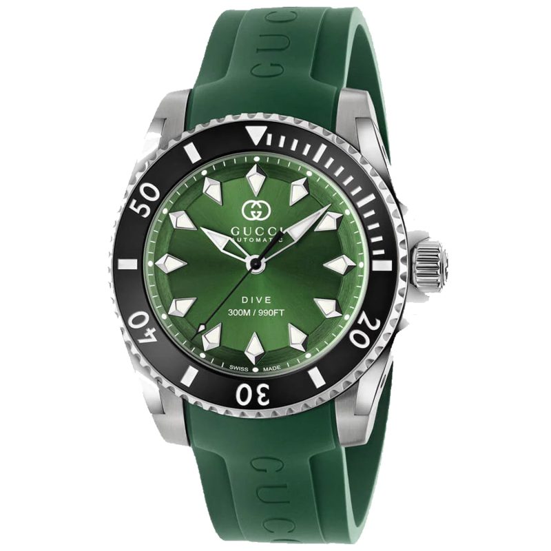 Gucci Men's Dive Green Dial Watch - Barde