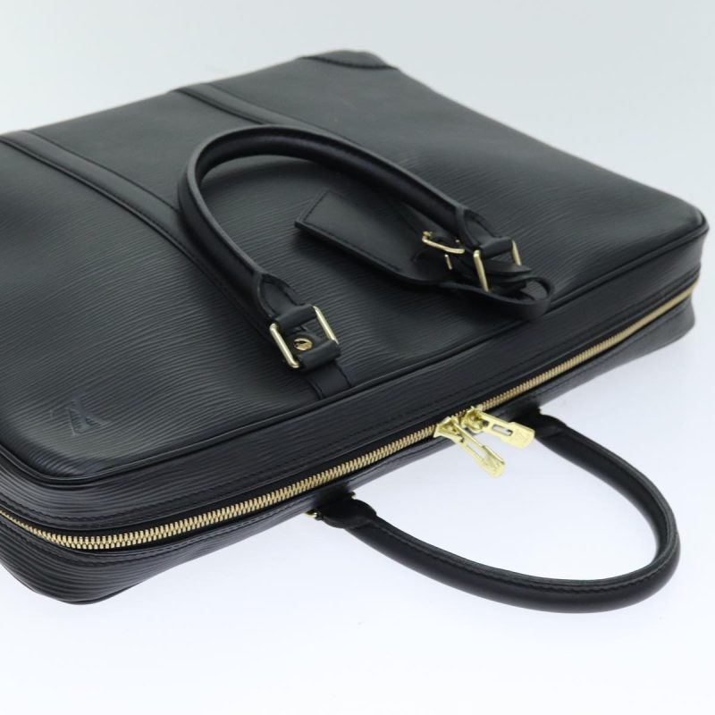Louis Vuitton Porte Documents Voyage  Leather Briefcase Bag - Barde - Image 4