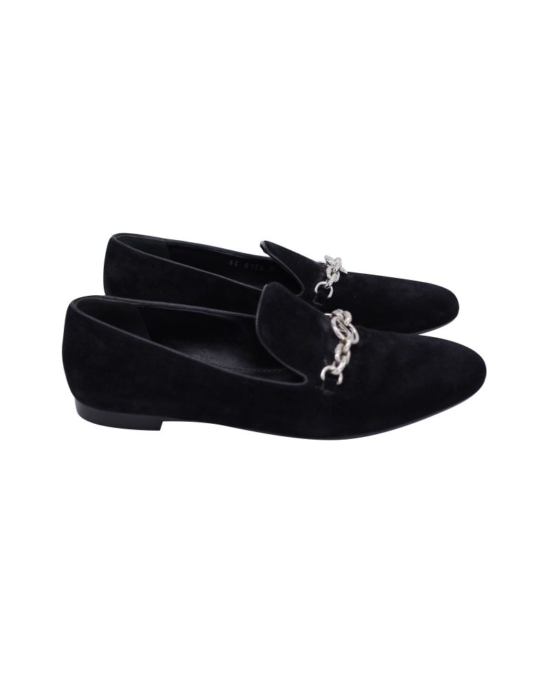 Louis Vuitton Schoolgirl Loafers in Black Suede - Barde