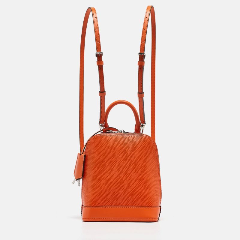 Louis Vuitton Orange Epi Leather Alma Backpack - Barde