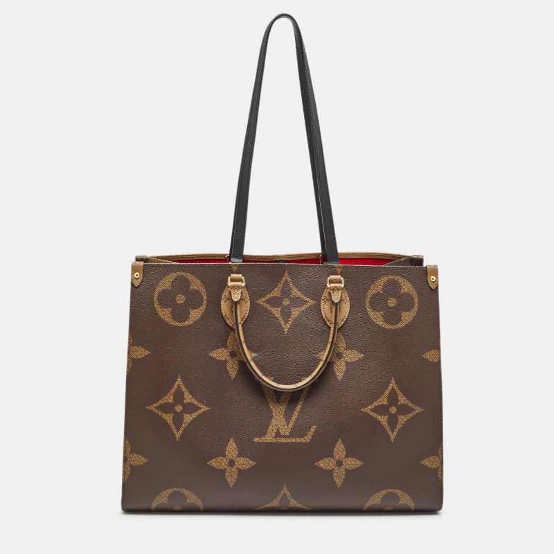 Louis Vuitton Reverse Monogram Giant Canvas Onthego Gm Bag - Barde