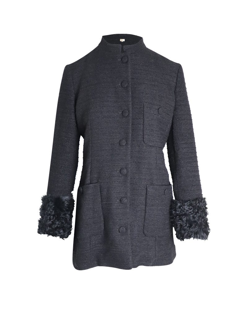Gucci Tweed Jacket in Black Wool - Barde