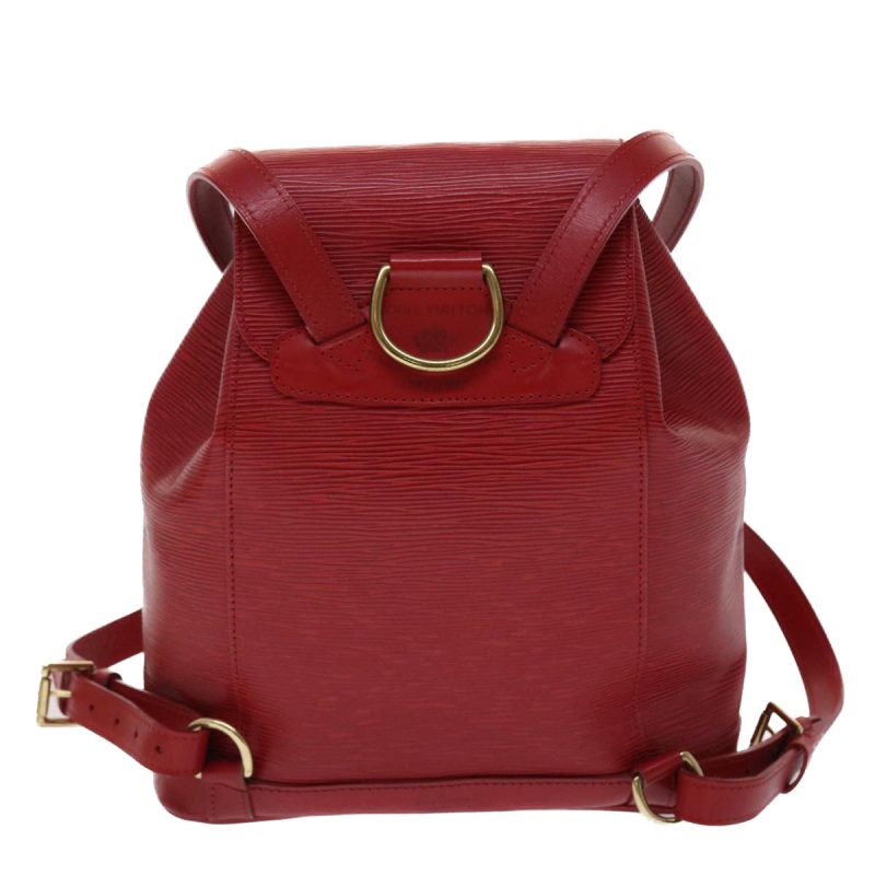 Louis Vuitton Montsouris  Leather Backpack Bag - Barde - Image 2