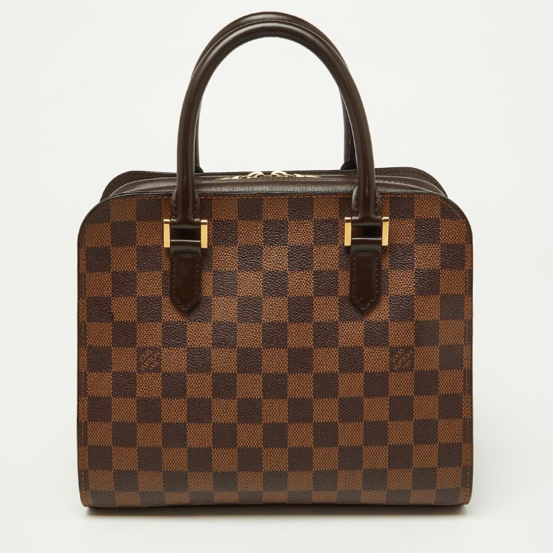 Louis Vuitton Damier Ebene Canvas And Leather Triana Bag - Barde