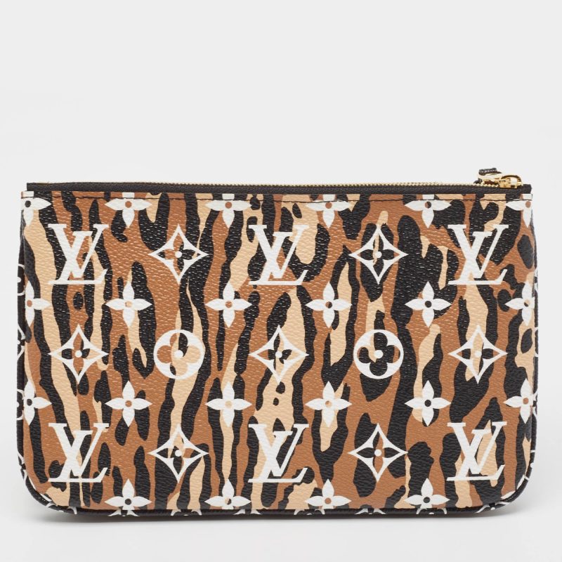 Louis Vuitton Multicolor Giant Monogram Canvas Jungle Double Zip Pochette - Barde - Image 3