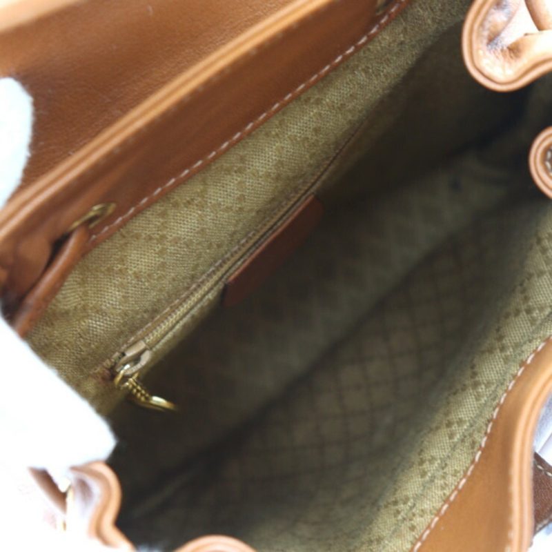 Gucci Bamboo  Leather Backpack Bag () - Barde - Image 5
