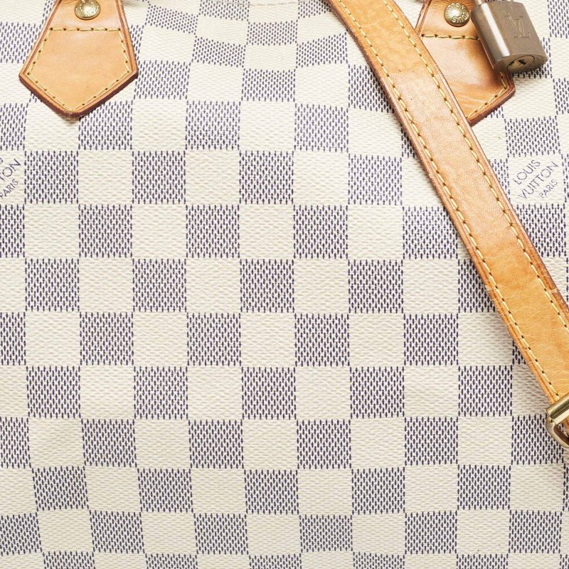 Louis Vuitton Damier Azur Canvas Speedy Bandouliere 30 Bag - Barde - Image 3