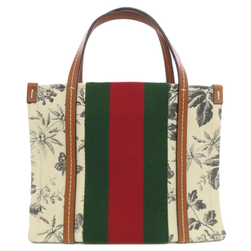 Gucci   Canvas Tote Bag (Pre-Owned) - Barde - Image 2