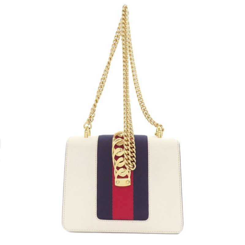 Gucci Navy  Color  Leather Shoulder Bag (Pre-Owned) - Barde - Image 2
