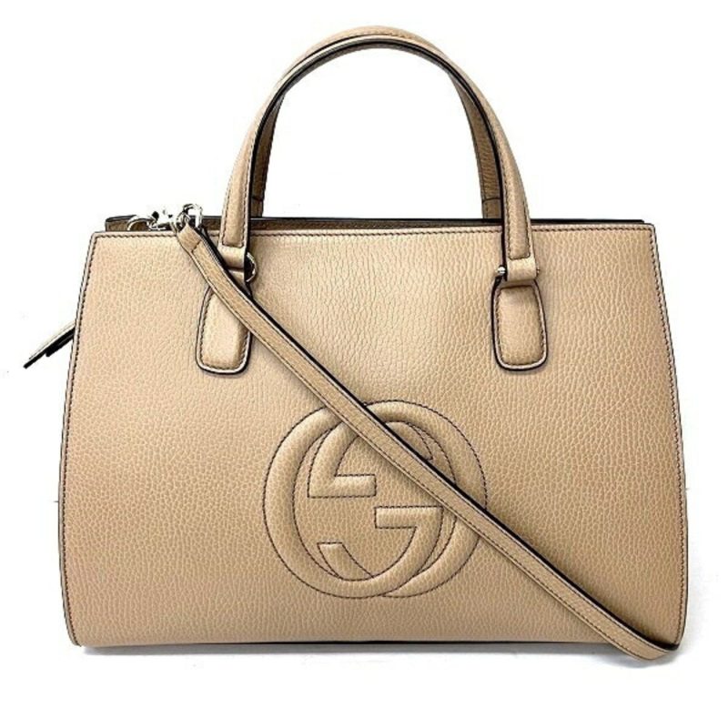 Gucci Interlocking  Leather Shoulder Bag () - Barde