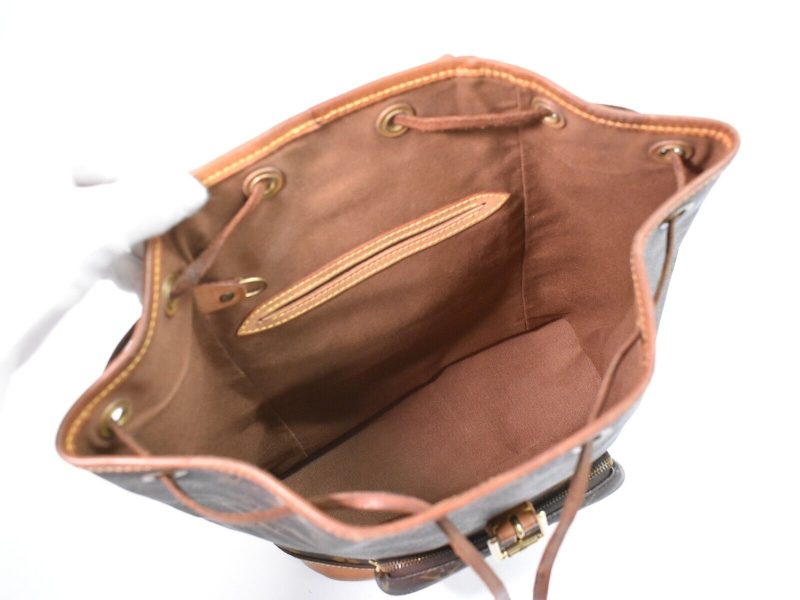 Louis Vuitton Montsouris Mm  Canvas Backpack Bag - Barde - Image 5