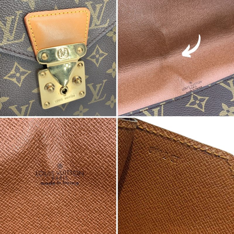Louis Vuitton Vintage Cloth Clutch Bag Senateur - Barde - Image 6