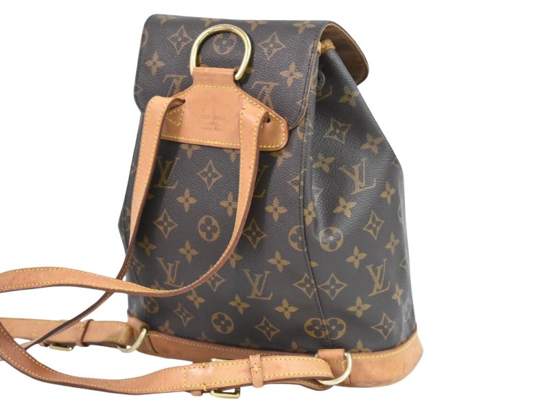 Louis Vuitton Montsouris Mm  Canvas Backpack Bag - Barde - Image 2