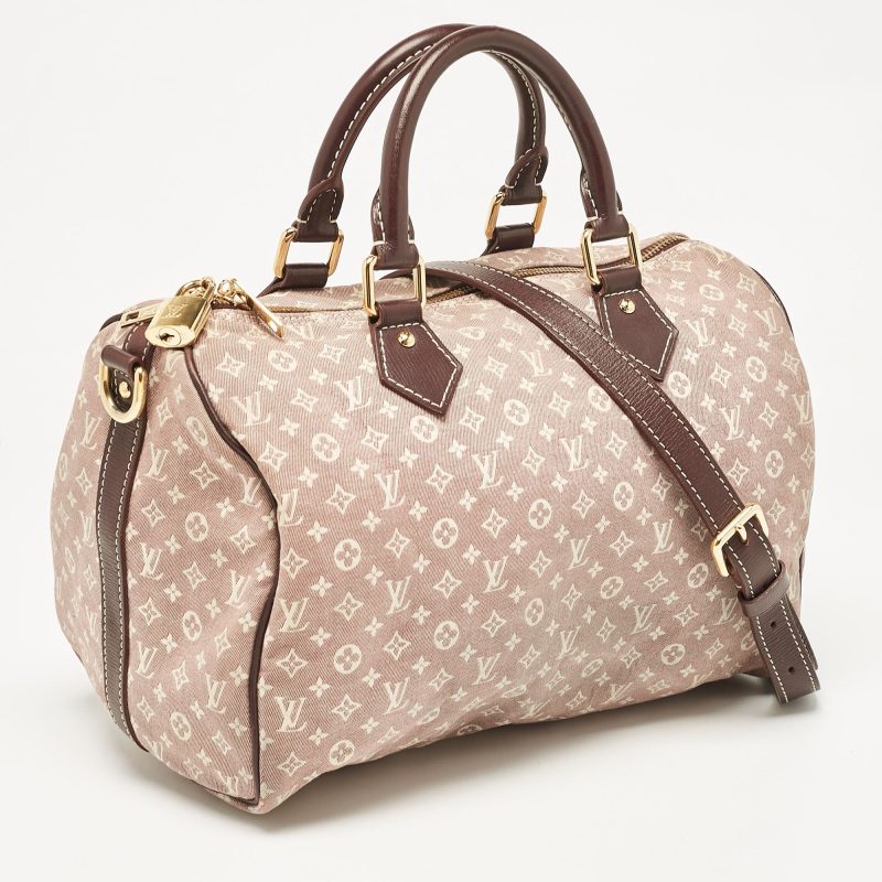 Louis Vuitton Sepia Monogram Mini Lin Canvas Speedy 30 Bag - Barde - Image 2
