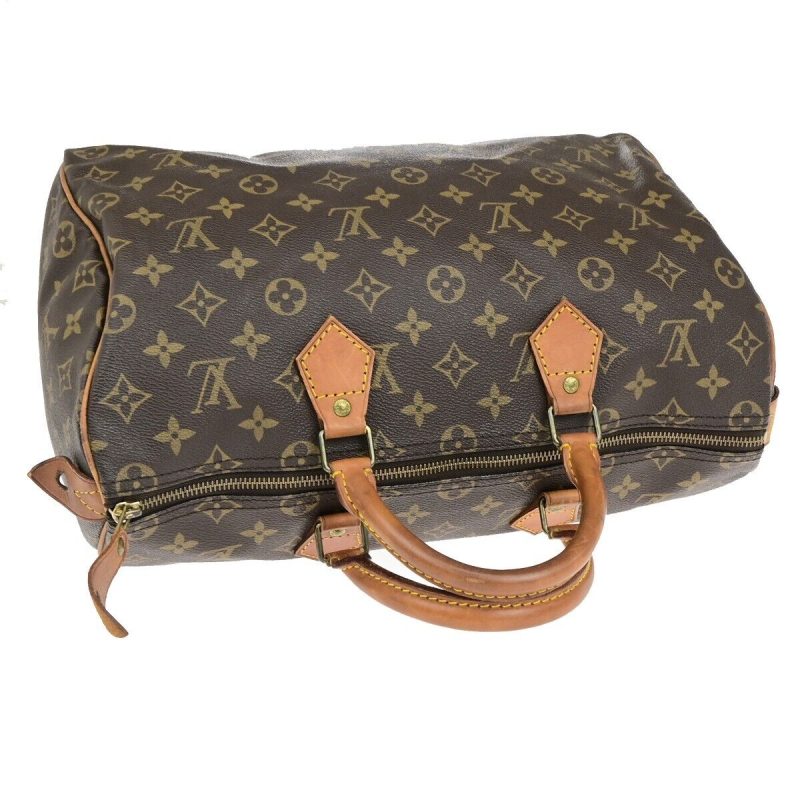 Louis Vuitton Speedy 35  Canvas Handbag - Barde - Image 5