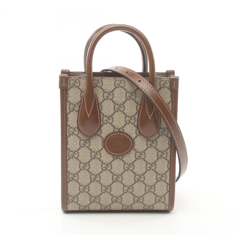 Gucci   Coated Canvas Pvc Leather Handbag Tote Bag (Pre-Owned) - Barde - Image 2