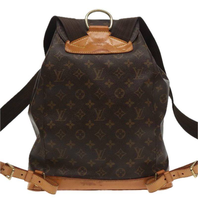 Louis Vuitton Montsouris Gm  Canvas Backpack Bag - Barde - Image 2