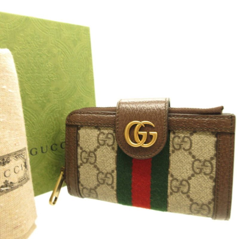Gucci Ophidia  Gg Canvas Leather Coin Purse/Coin Case (Pre-Owned) - Barde - Image 2