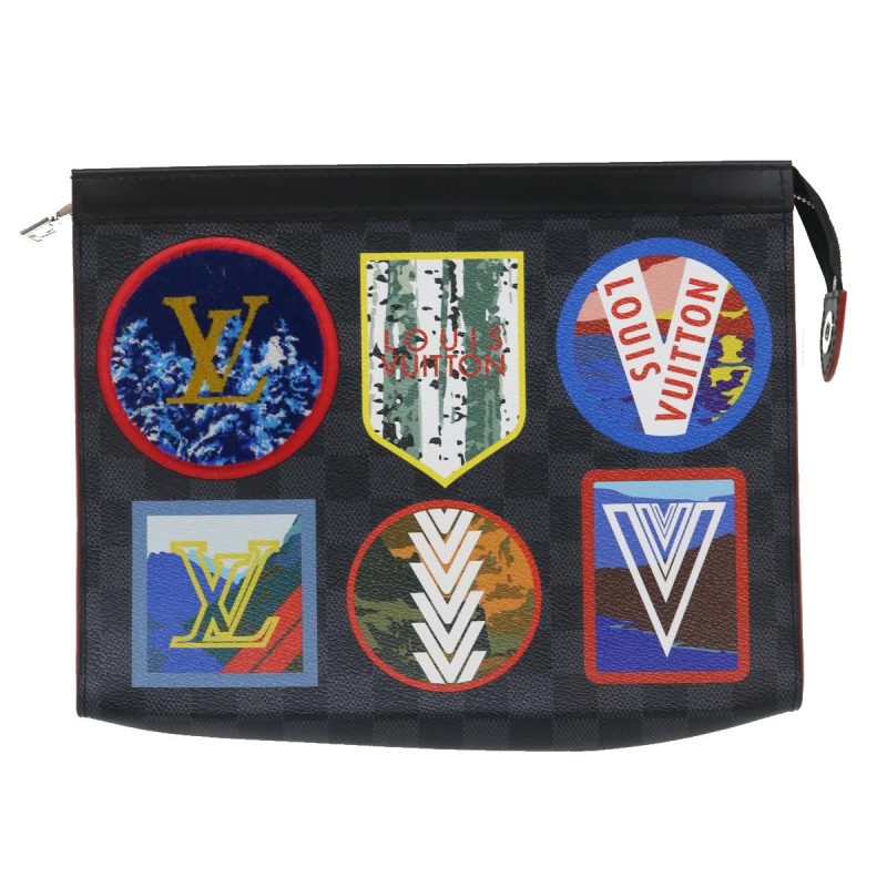 Louis Vuitton Pochette Voyage  Canvas Clutch Bag - Barde - Image 2