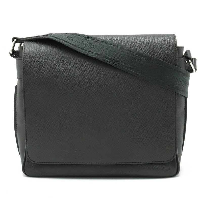 Louis Vuitton Taiga Roman PM Shoulder Bag Black - Barde