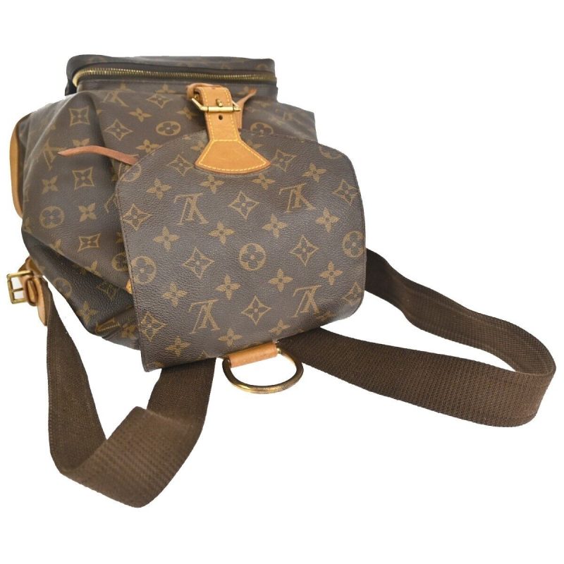 Louis Vuitton Montsouris Gm  Canvas Backpack Bag - Barde - Image 4