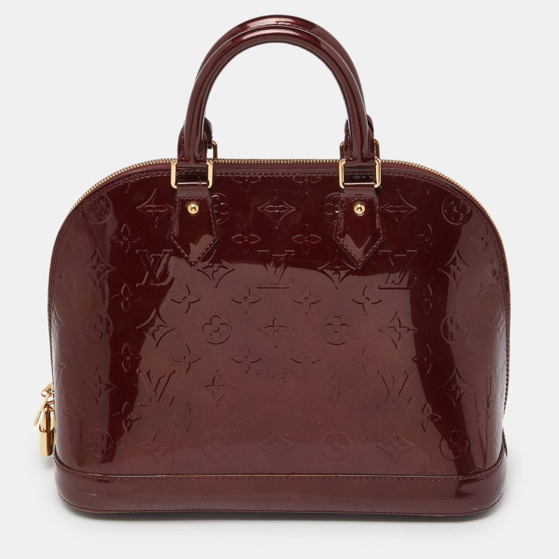 Louis Vuitton Rouge Fauviste Monogram Vernis Alma Pm Bag - Barde - Image 3