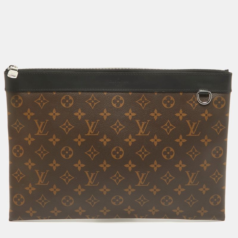 Louis Vuitton Monogram Macassar Canvas Discovery Gm Pochette - Barde
