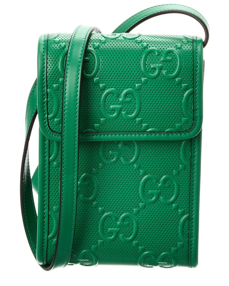 Gucci GG Embossed Leather Crossbody - Barde