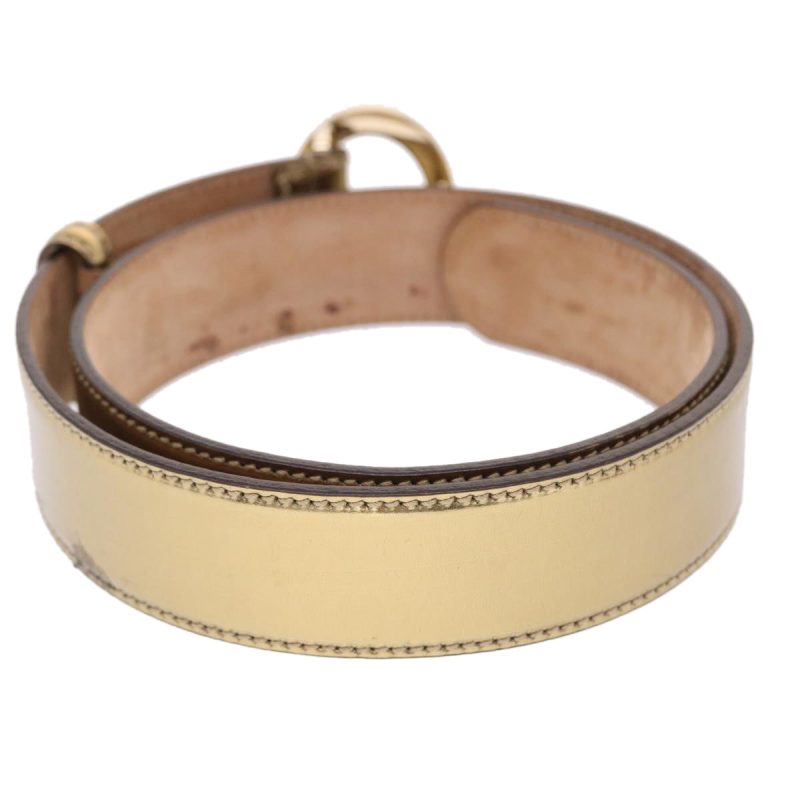 Gucci Belt Leather  Gold Tone - Barde - Image 3