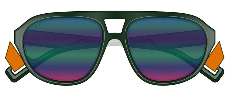 Gucci GG1239S 003 Aviator Sunglasses - Barde
