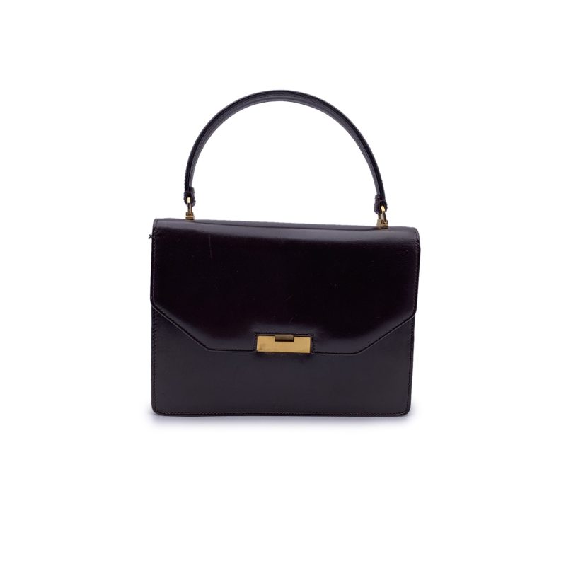 Gucci Vintage Leather Handbag Handle Horsebit 1955 - Barde