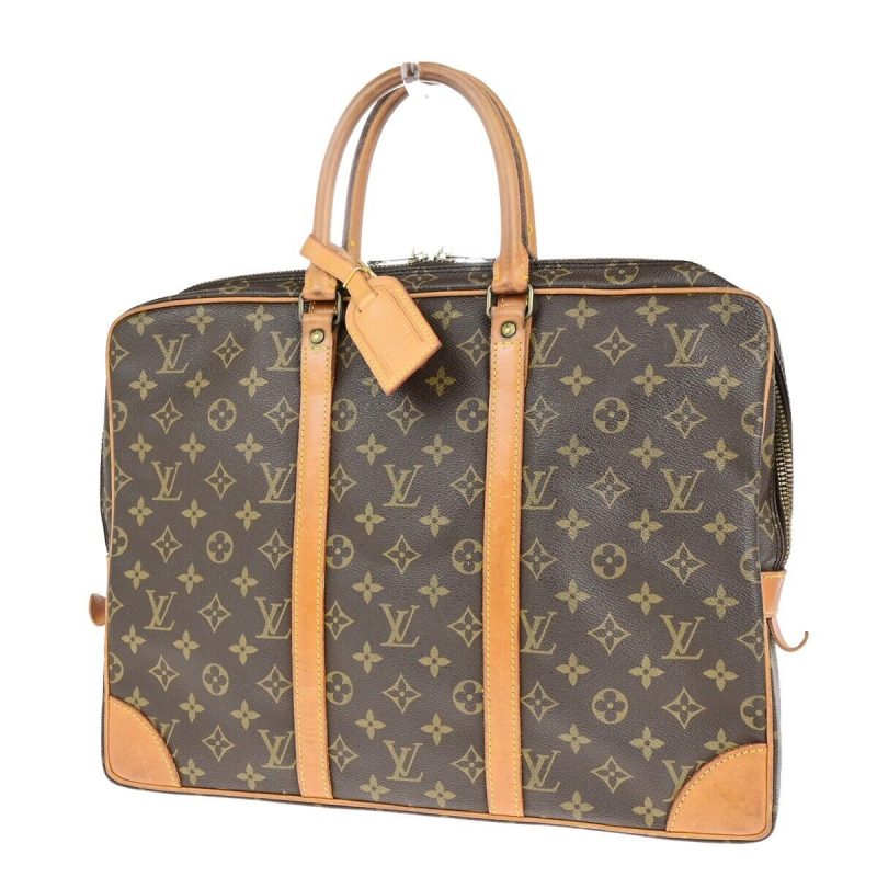 Louis Vuitton Porte Documents Voyage  Canvas Briefcase Bag - Barde