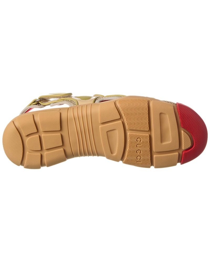 Gucci Leather-Trim Sandal - Barde - Image 4