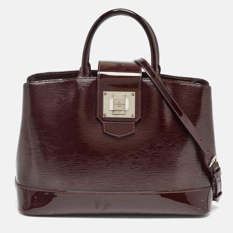 Louis Vuitton Plum Electric Epi Leather Mirabeau Gm Bag - Barde