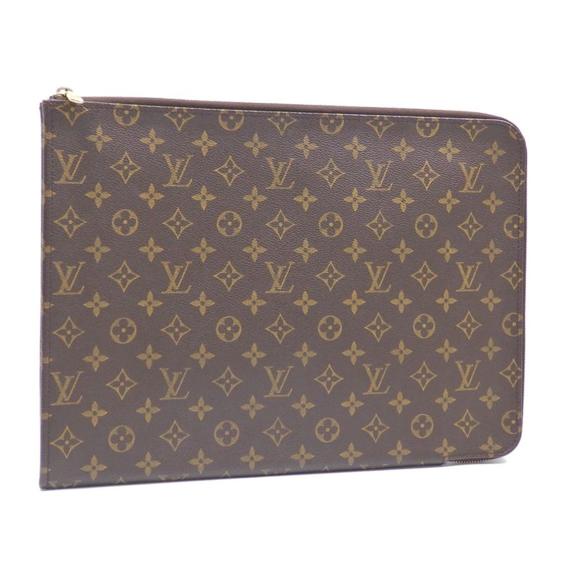 Louis Vuitton Poche Document  Canvas Clutch Bag - Barde