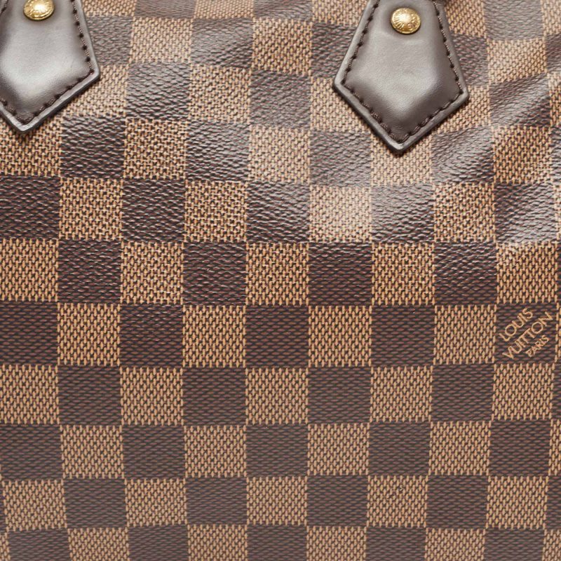 Louis Vuitton Damier Ebene Canvas Speedy 25 Bag - Barde - Image 4