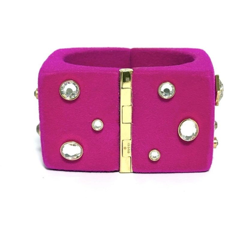 Gucci Metal Rhinestone Bangle (Pre-Owned) - Barde - Image 4