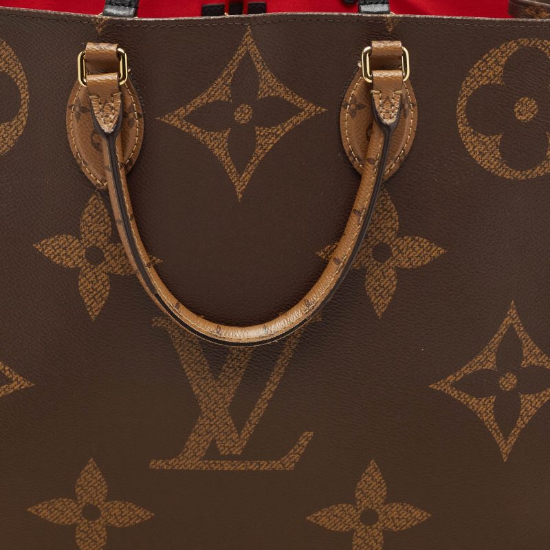 Louis Vuitton Monogram Reverse Giant Canvas Onthego Gm Bag - Barde - Image 4