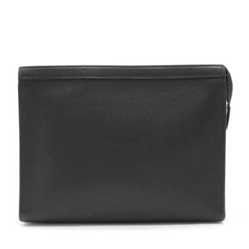 Louis Vuitton Taiga Pochette Voyage MM Clutch Black - Barde