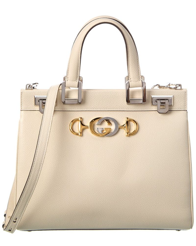 Gucci Zumi Small Leather Top Handle Shoulder Bag - Barde