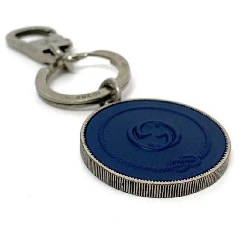 Gucci Navy  Metal Rubber Keyring (Pre-Owned) - Barde - Image 5