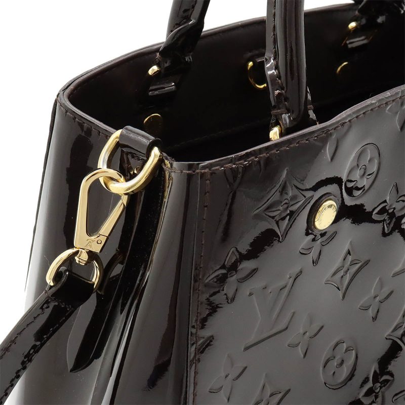 Louis Vuitton Montaigne BB Handbag Patent Leather - Barde - Image 4