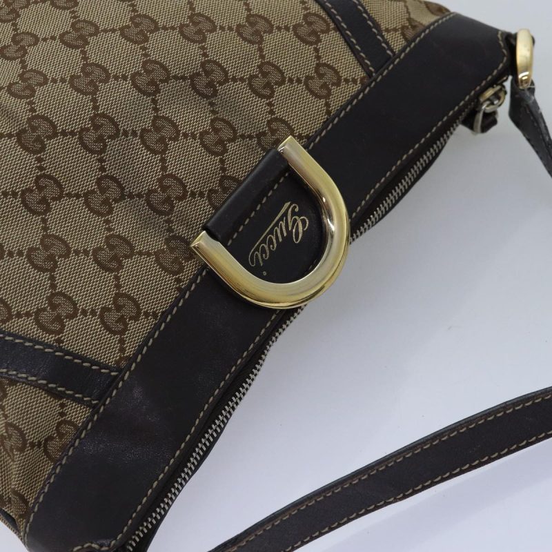 Gucci Gg Canvas Shoulder Bag Beige - Barde - Image 6
