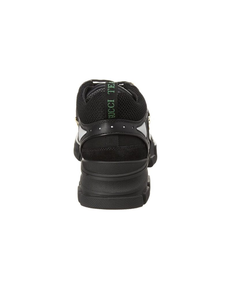 Gucci Flashtrek Leather & Mesh Sneaker - Barde - Image 3