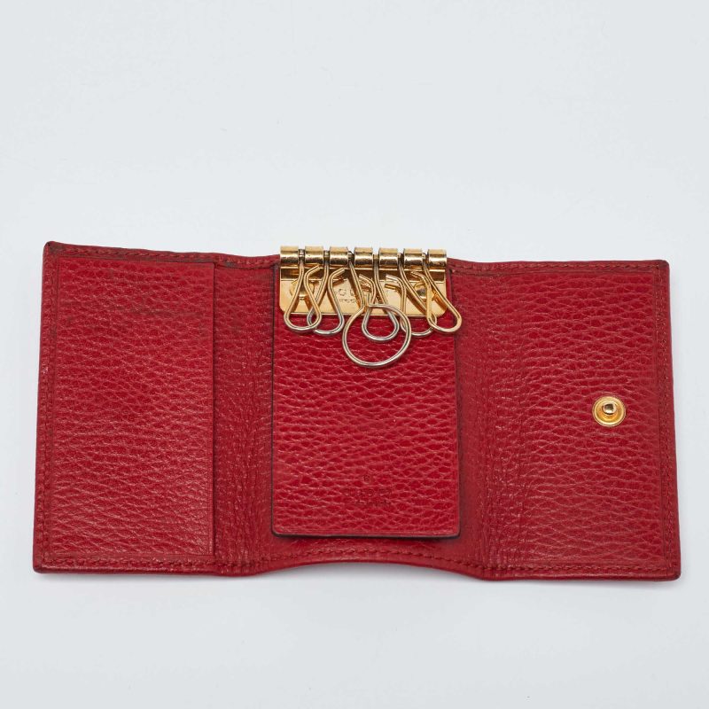 Gucci Red Leather Key Case - Barde - Image 2