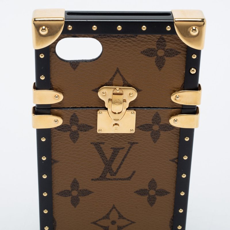 Louis Vuitton Monogram Reverse Canvas Eye Trunk Iphone 7 Case - Barde - Image 4