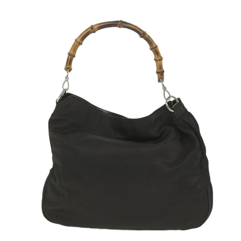 Gucci Bamboo  Canvas Shoulder Bag () - Barde - Image 2
