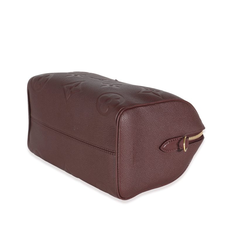 Louis Vuitton Wine Monogram Giant Empreinte Speedy Bandouliere 25 - Barde - Image 5
