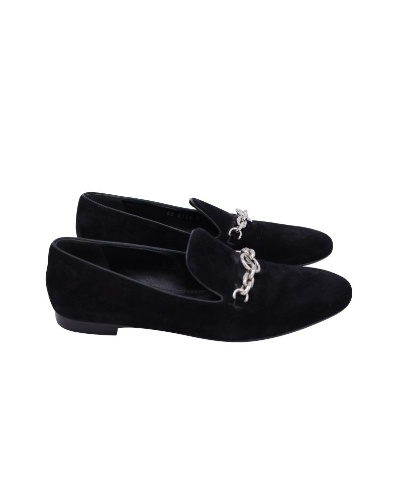 Louis Vuitton Schoolgirl Loafers in Black Suede - Barde - Image 2