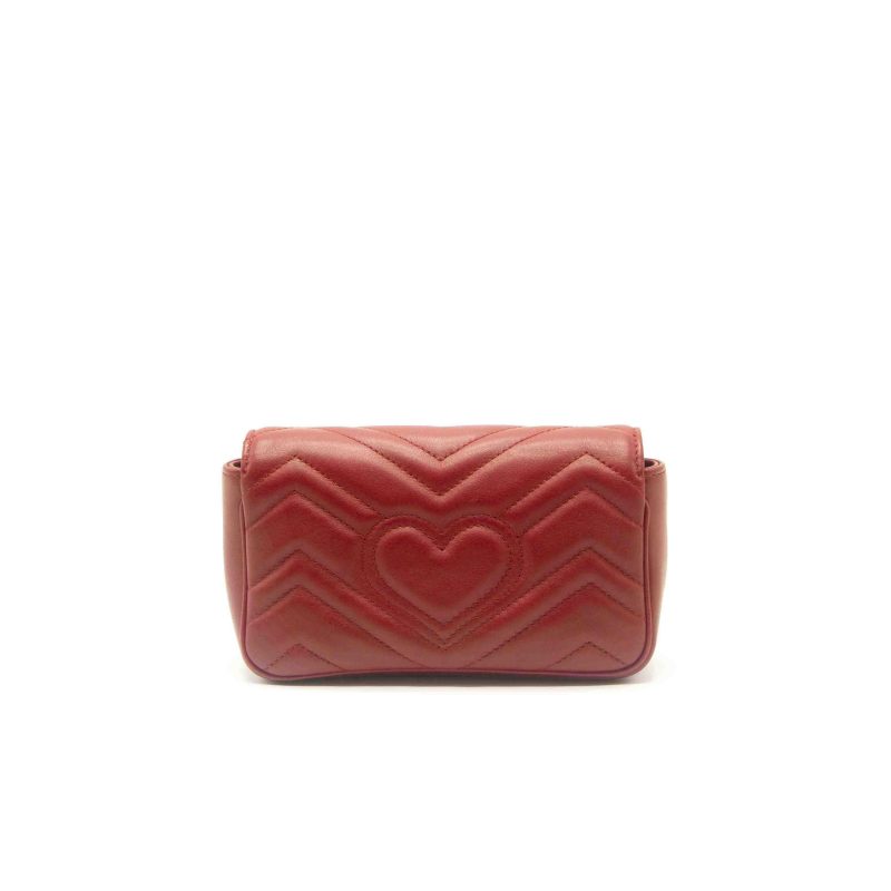 Gucci GG Marmont Matelassé Leather Super Mini Bag - Barde - Image 3